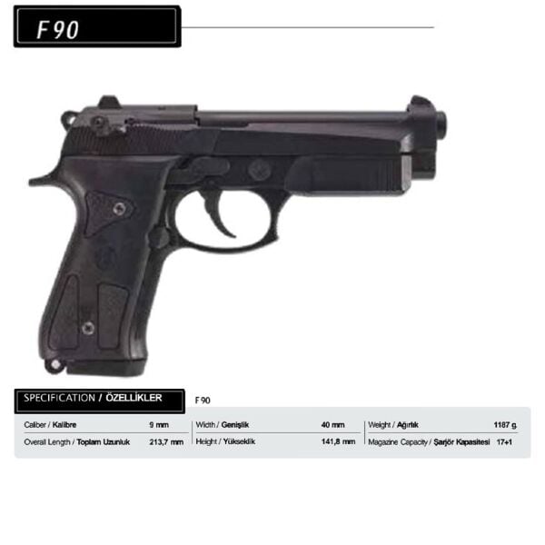 BLOW F90 M.KROM KURUSIKI SES TABANCASI 9MM