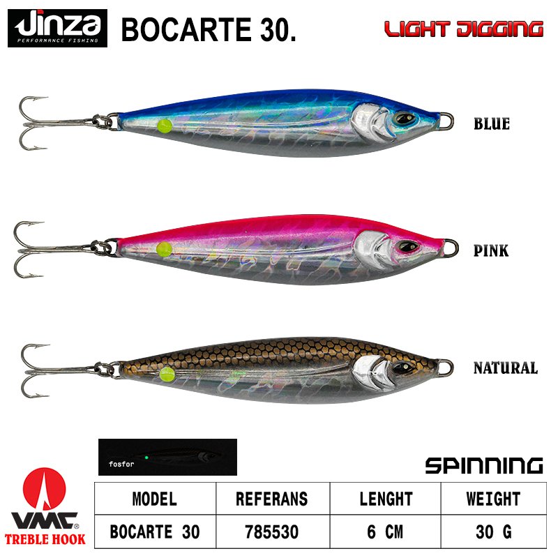 Jinza Bocarte 60mm Light Jig 30 gr