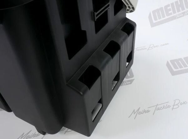 Meiho Bucket Mouth BM-7000 Siyah Takım Kutusu + Hard Belt BM-200 Askı