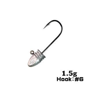 XESTA BULLET RIBHEAD JIG HEAD #6 4P 1.5G