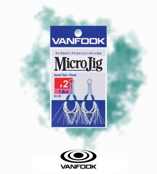 VANFOOK MJ-03 MICRO JIG TINSEL ASSIST 1CM 2P #2