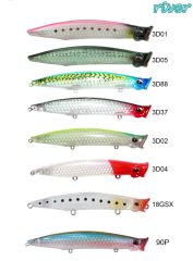 River Pop'n Catch 3D 125 12.5cm 19Gr Popper