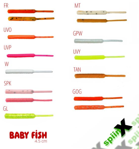 SPIINX BABY FISH SİLİKON 4.5CM 18P FIRE TIGER