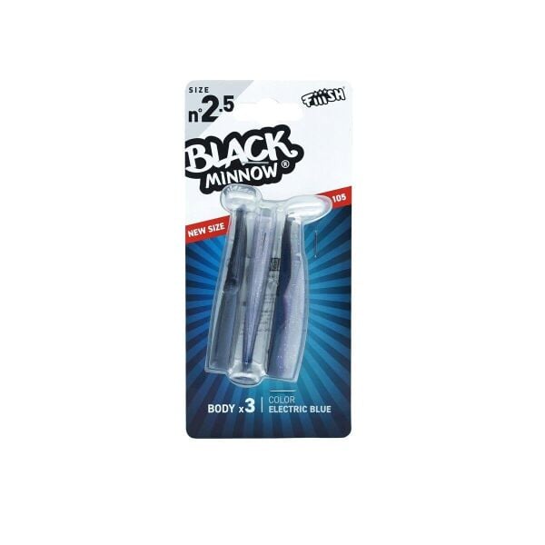 Fiiish BM105/2.5 BM3052 3x Gövde Electric Blue Silikon Yem