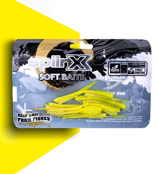 SPIINX SANDWORM SİLİKON 6CM 18P GLOW LEMONADE