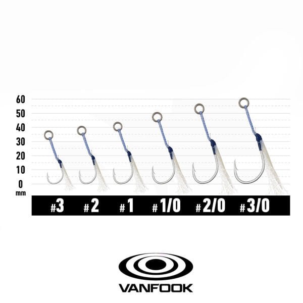 VANFOOK JD-50 JIGEN DECO ASSIST 2P #3/0