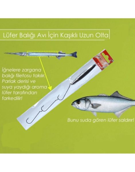 Captain Uzun Olta 3 İğneli Kaşıklı Lüfer Takımı