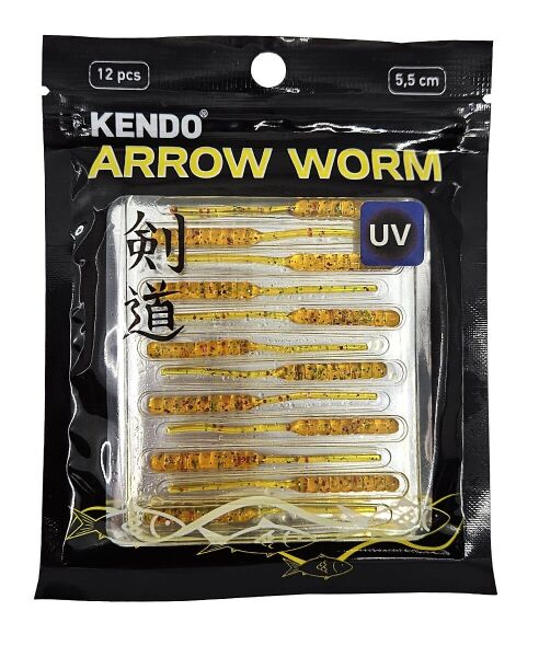 Kendo Arrow Worm Lrf Silikonu 5,5cm 12 Adet