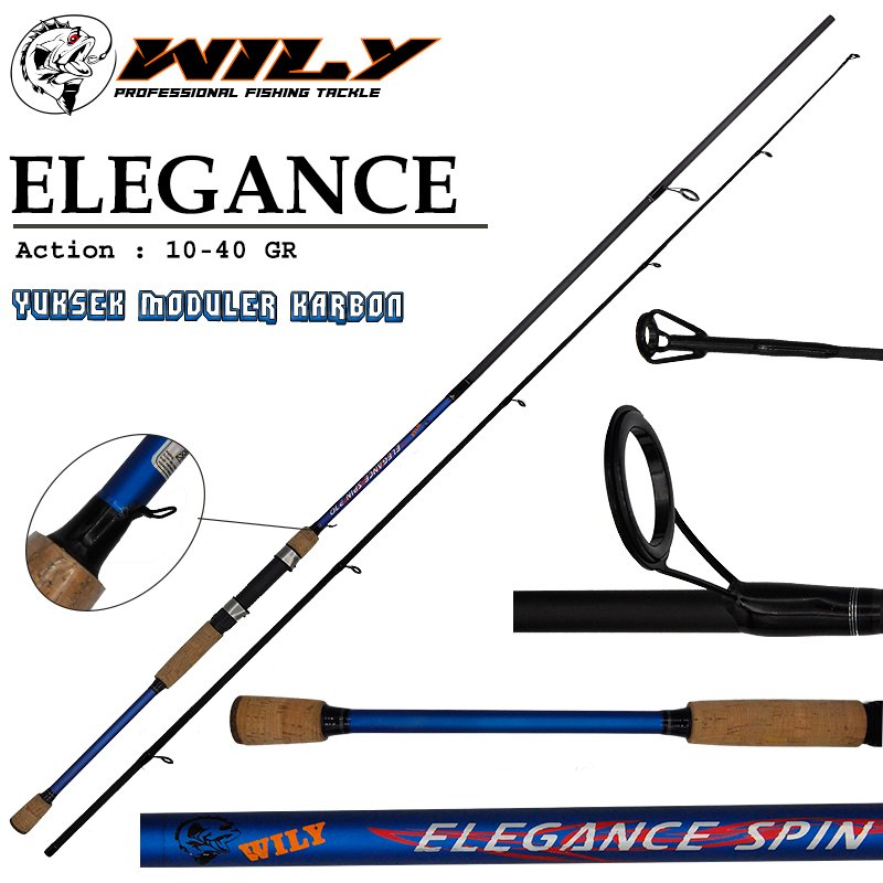 Wily Elegance 240 cm  Spin Kamış 10 - 40 gr