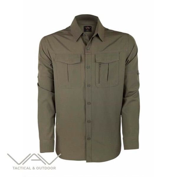 VAV Uzun Kol Gömlek Tacflex-02 Haki - L