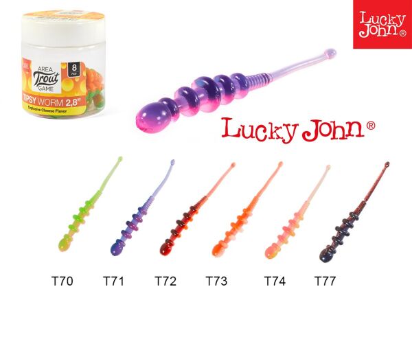 Tipsy Worm 2.3'' (5.8 Cm) Peynir Aromalı Silikon Yem T70