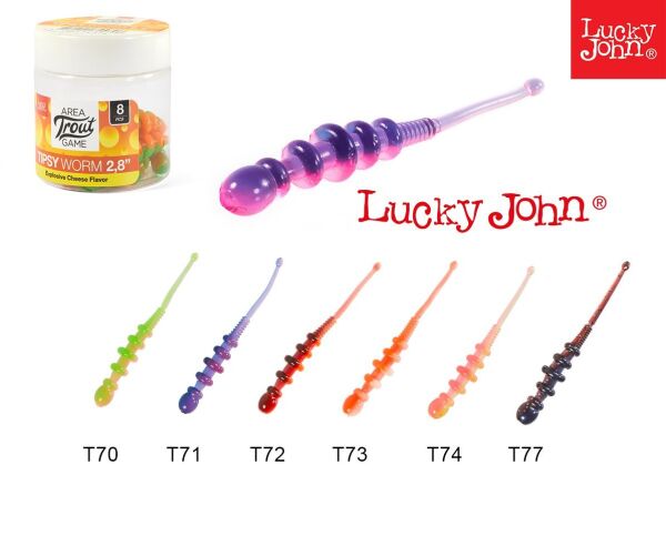 Tipsy Worm 2.3'' (5.8 Cm) Peynir Aromalı Silikon Yem T71