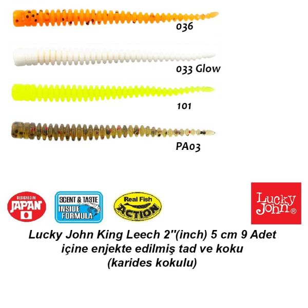Lucky John King Leech 2'' (5 cm) 9 Adet 101