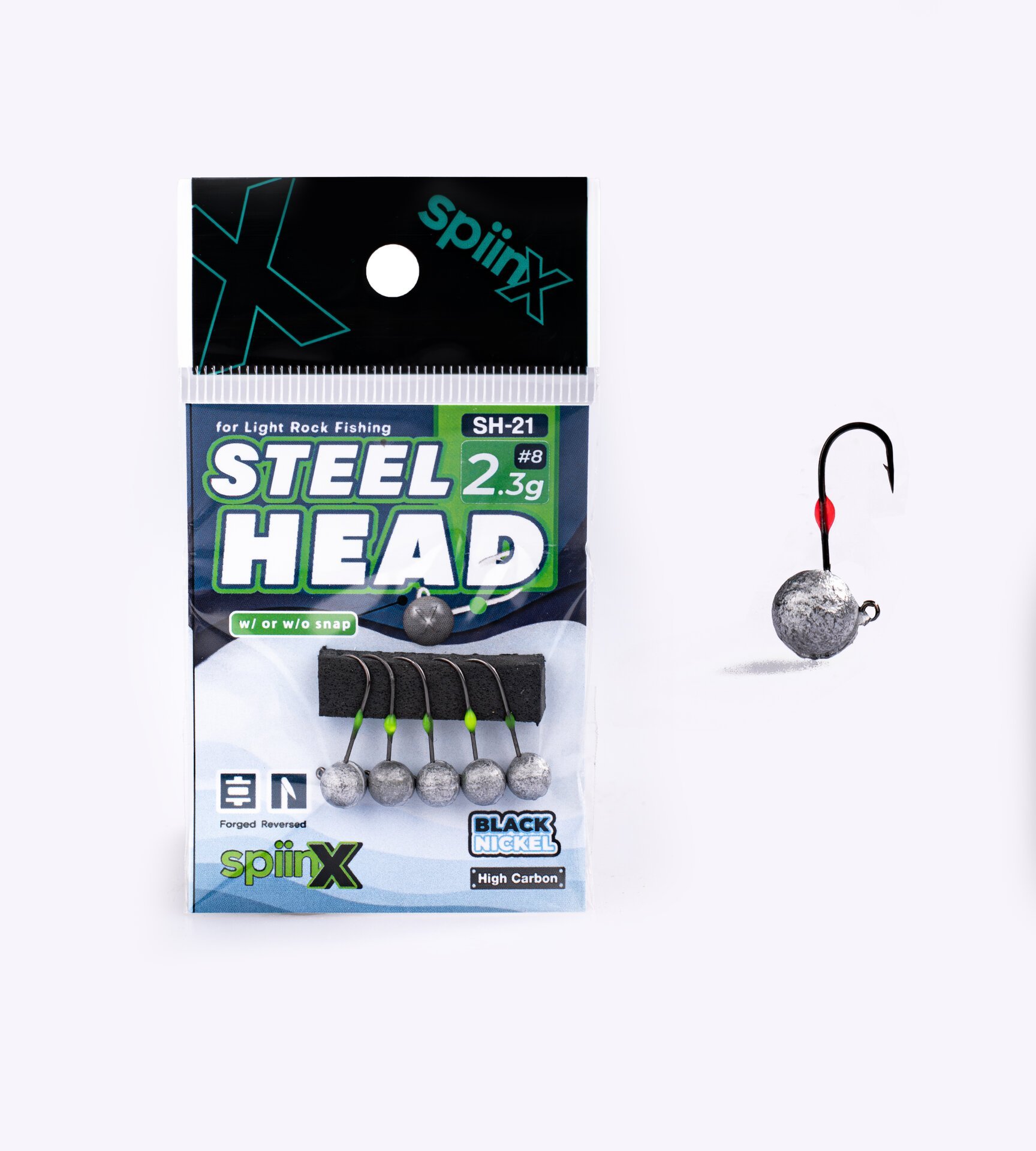 SPIINX STEEL HEAD JIGHEAD HAM 2.3G #8 5P