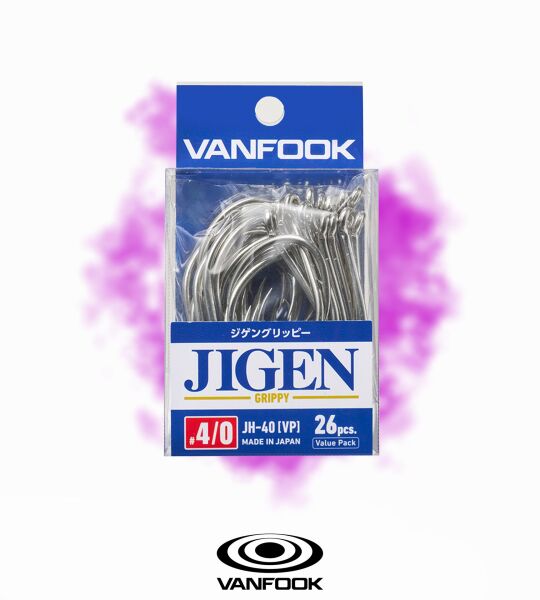 VANFOOK JH-40 JIGEN GRIPPY SILVER VP 36P #4/0
