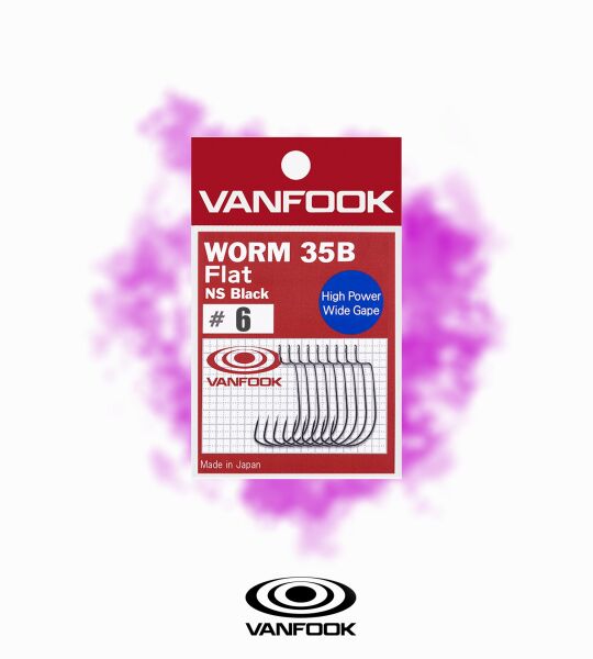 VANFOOK WORM-35B FLAT NS BLACK 10P #6
