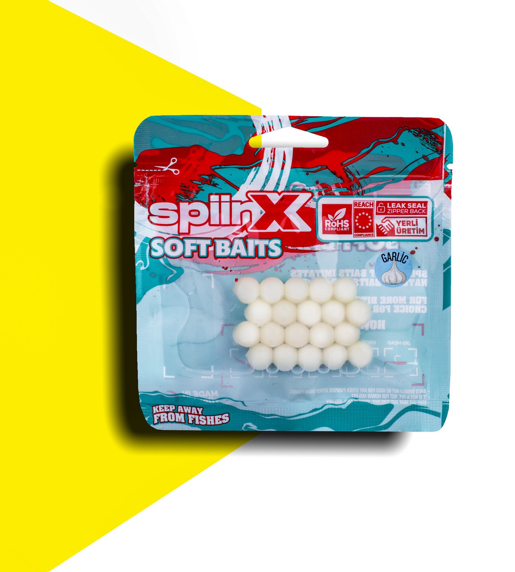 SPIINX FISH EGGS 10MM 20P SARIMSAK GLOW PEARL WHITE