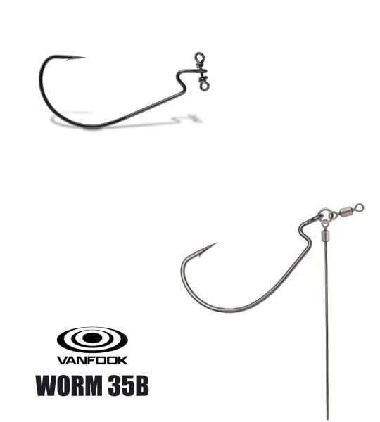 VANFOOK WORM-35B FLAT NS BLACK 9P #4