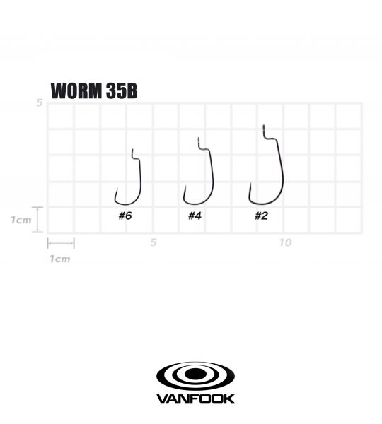 VANFOOK WORM-35B FLAT NS BLACK 8P #2
