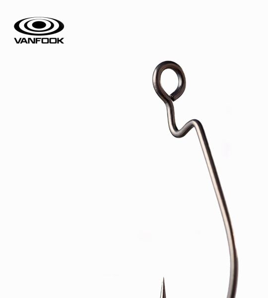VANFOOK WORM-48F LARGE EYE FS BK 7P #4
