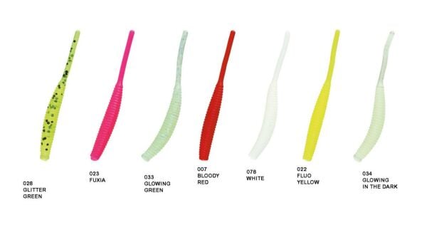 Nomura Long Taıl 5cm 0.5g 12 Adet Lrf Silikonu