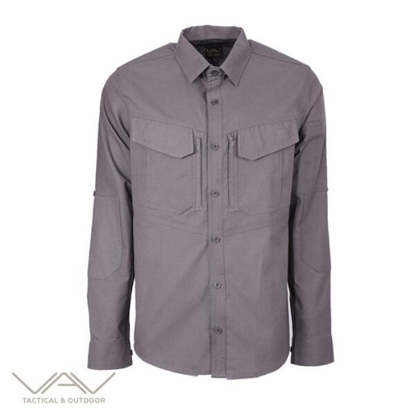 VAV Uzun Kol Gömlek Tactek-01 Füme - M