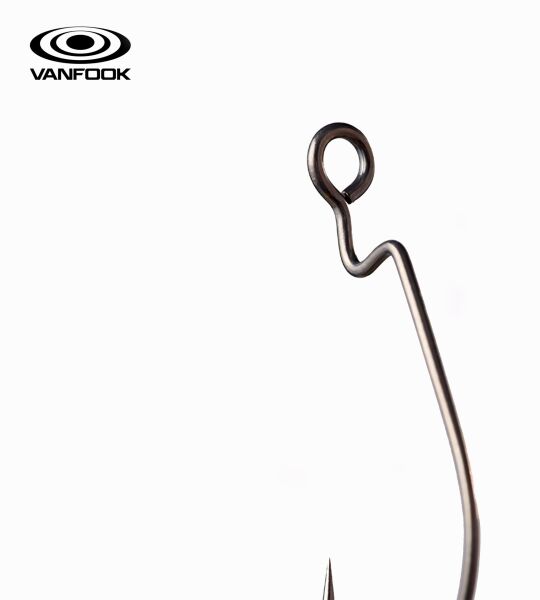 VANFOOK WORM-55B FLAT NS BLACK 8P #1/0