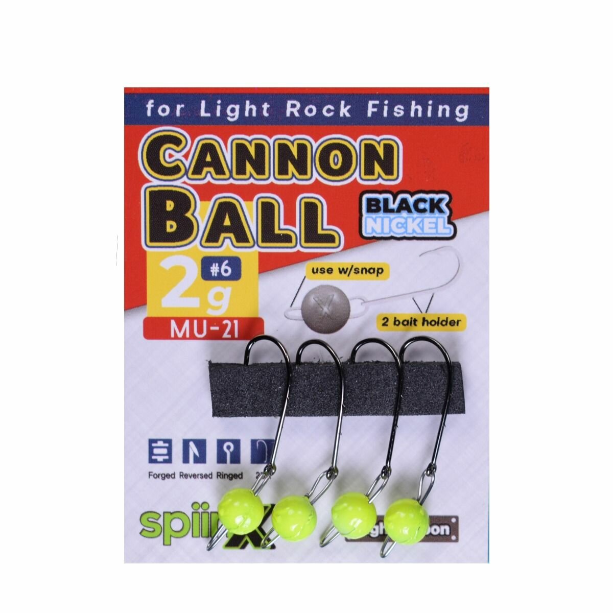 SPIINX CANNON BALL JIGHEAD UV SARI 3.5G #8 4P