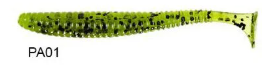Lucky John S-Shad Tail 3.8'' (9.65 cm) 5P Silikon Yem PA01