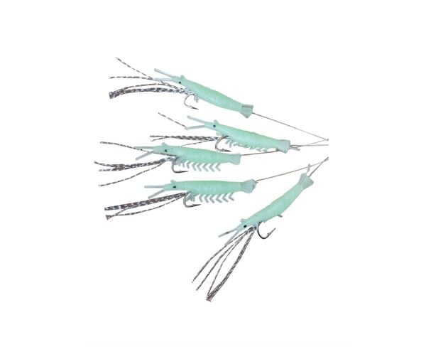 Fladen Living Shrimp Mezgit 5 Köstek Hazır Takım