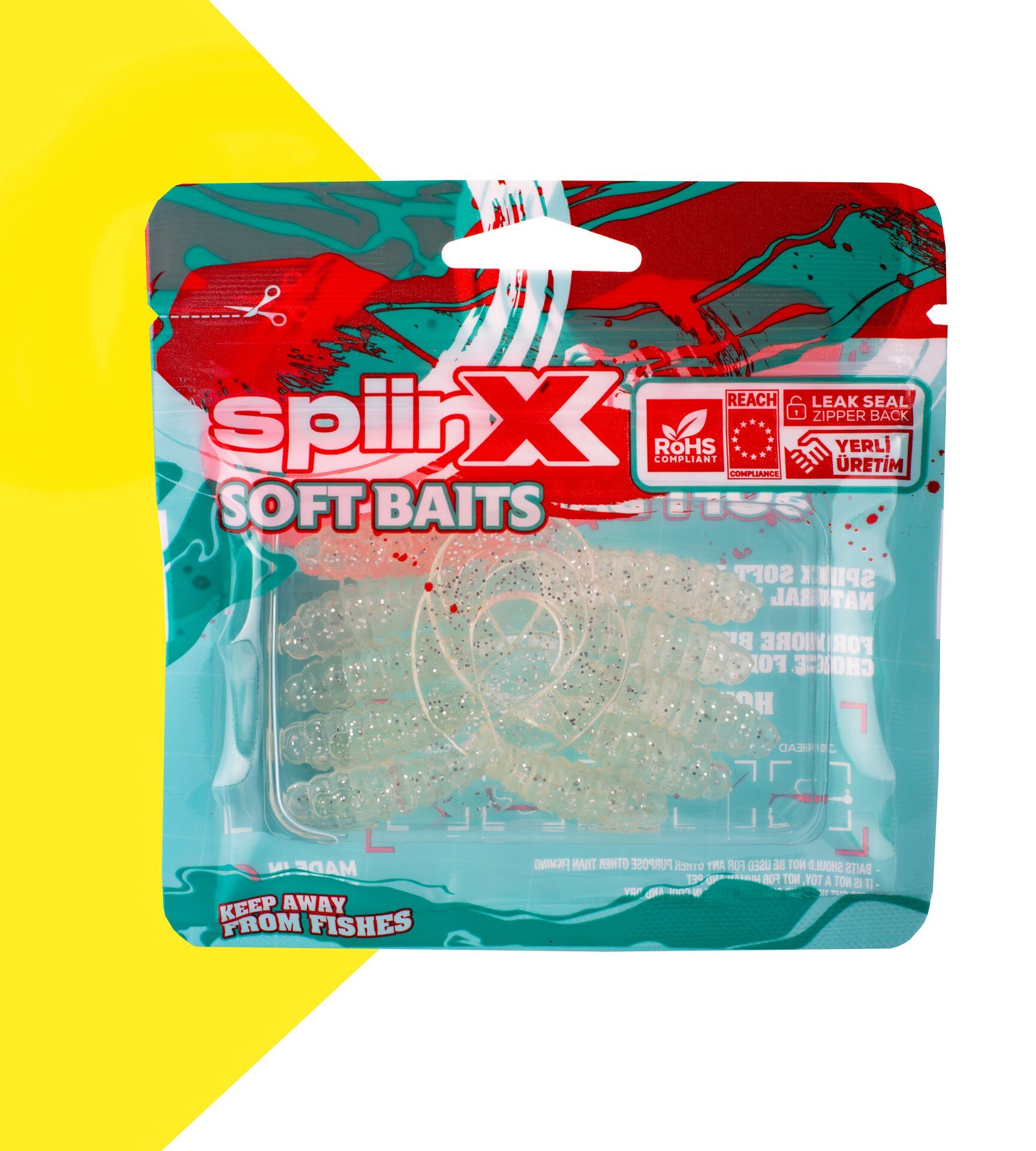 SPIINX CRAZY TAIL KUYRUK 7.5CM 10P CLEAR SILVER