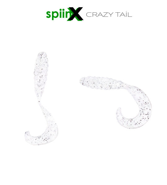 SPIINX CRAZY TAIL KUYRUK 7.5CM 10P CLEAR SILVER