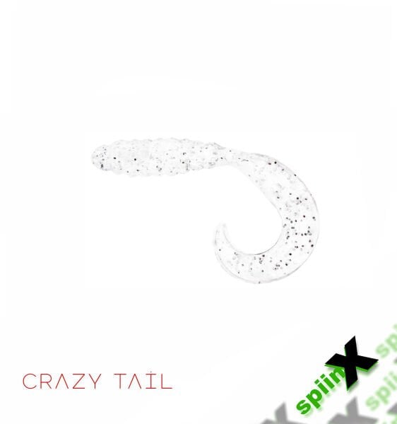SPIINX CRAZY TAIL KUYRUK 7.5CM 10P CLEAR SILVER