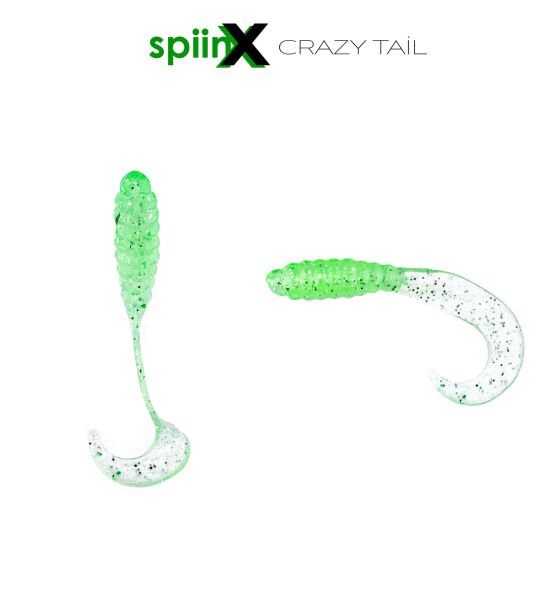 SPIINX CRAZY TAIL KUYRUK 7.5CM 10P LIGHT GREEN