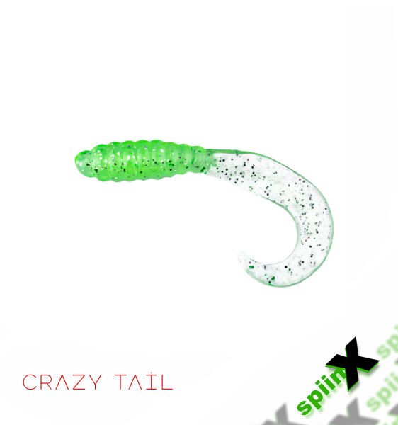 SPIINX CRAZY TAIL KUYRUK 7.5CM 10P LIGHT GREEN