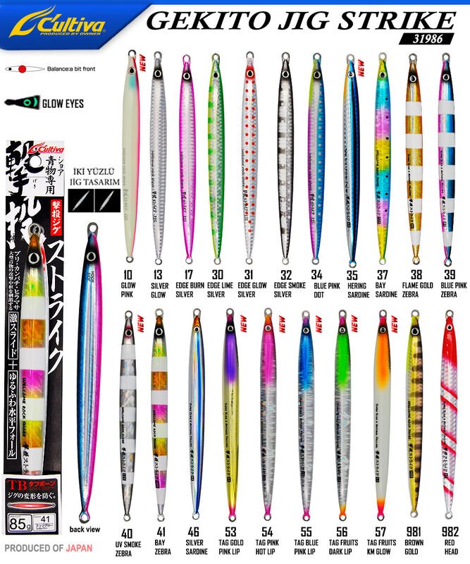 Cultiva 31986 GEKITO JIG STRIKE 15cm 85gr