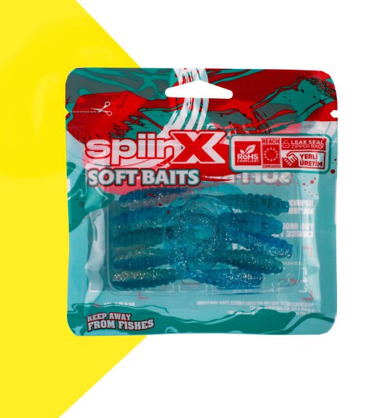 SPIINX CRAZY TAIL KUYRUK 7.5CM 10P BLUE SILVER