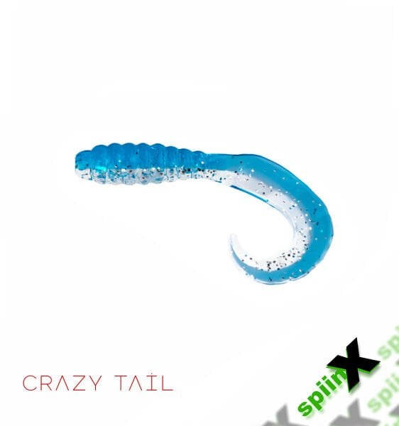 SPIINX CRAZY TAIL KUYRUK 7.5CM 10P BLUE SILVER