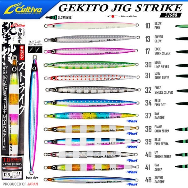 Cultiva 31988 GEKITO JIG STRIKE 18cm 125 gr