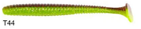 Lucky John S-Shad Tail 3.8'' (9.65 cm) 5P Silikon Yem T44