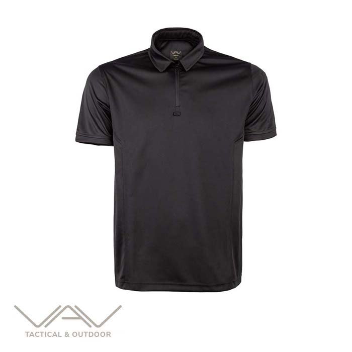 VAV Vlac-01 Polo Yaka Tişört Siyah XXL