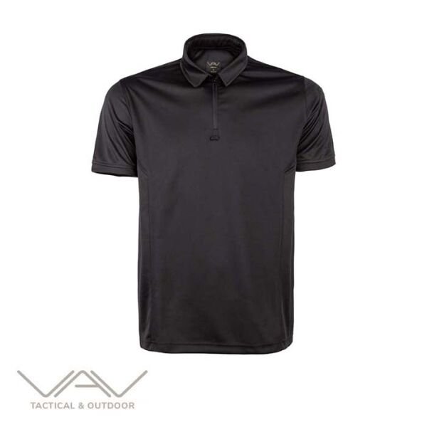 VAV Vlac-01 Polo Yaka Tişört Siyah XXL