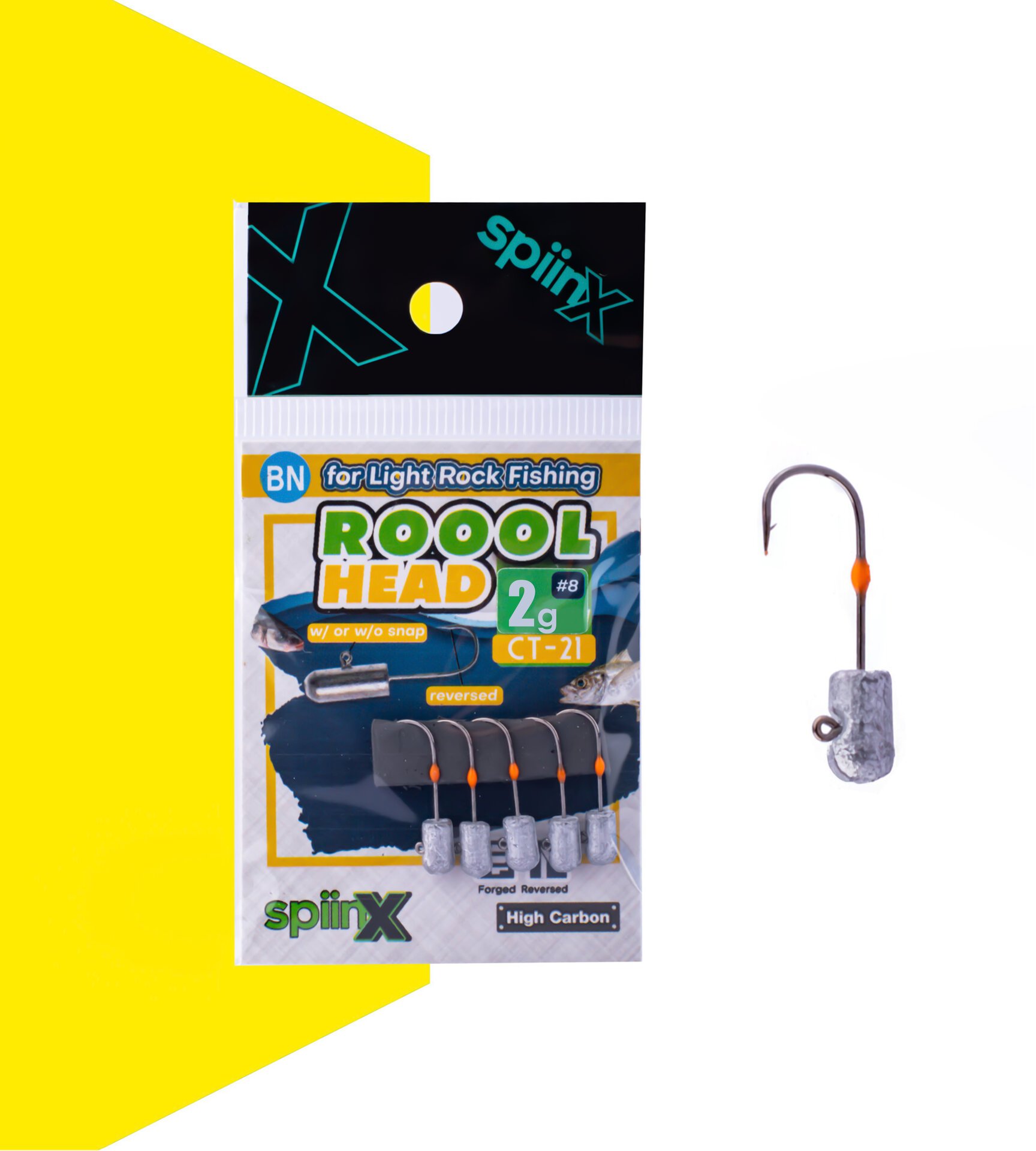 SPIINX ROOOL HEAD JIGHEAD HAM 2G #8 5P