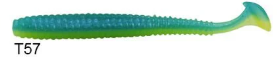 Lucky John S-Shad Tail 3.8'' (9.65 cm) 5P Silikon Yem T57
