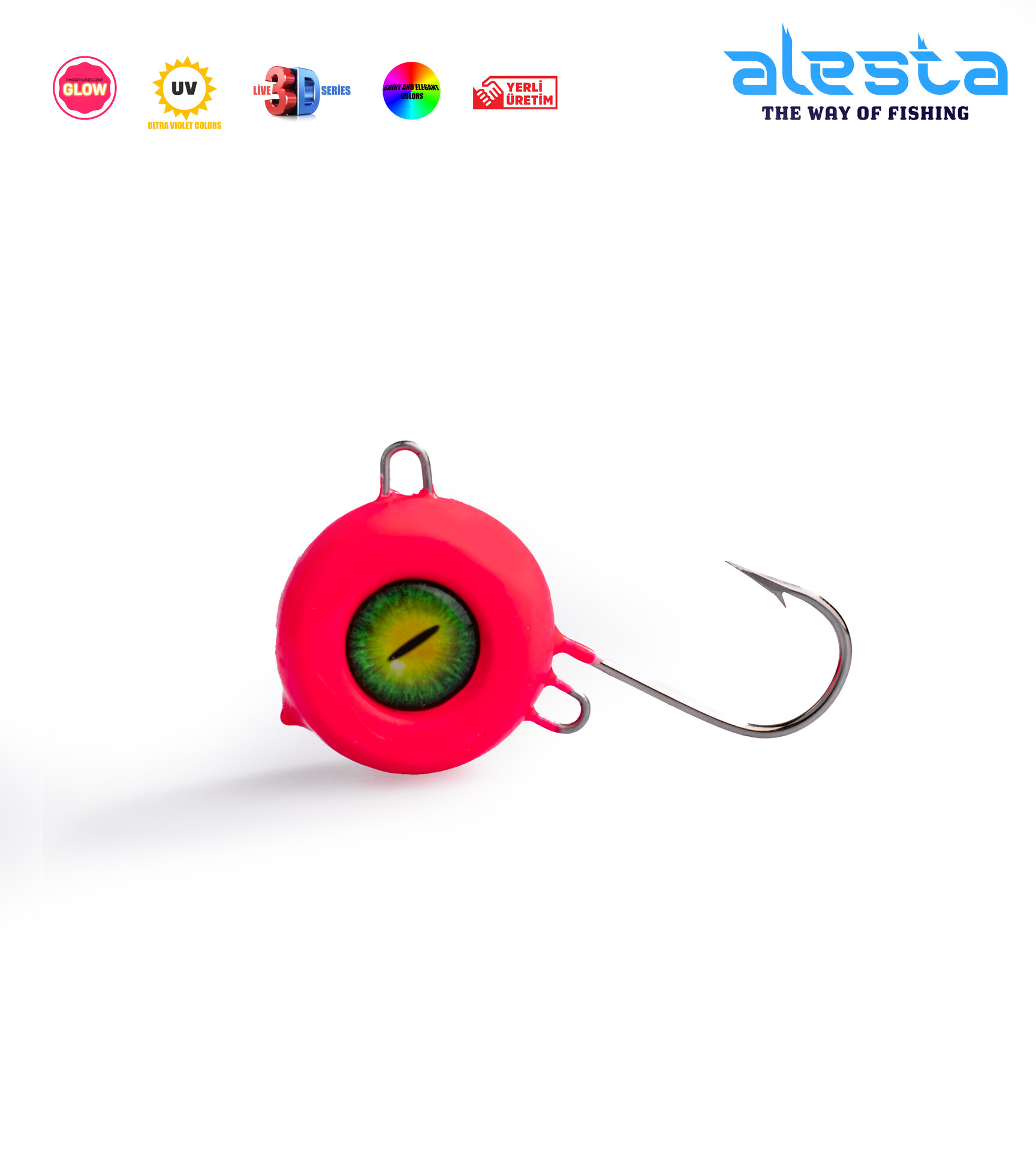 TENYA JIGHEAD 250G X6049 PEMBE GLOW