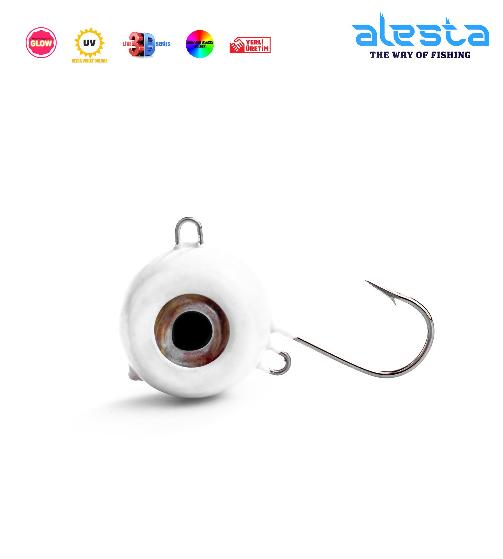 TENYA JIGHEAD 250G X6049 BEYAZ GLOW