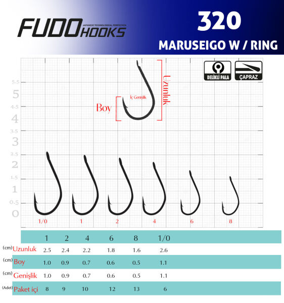 3207 MARUSEIGO W/RING #8 TEFLON 12P