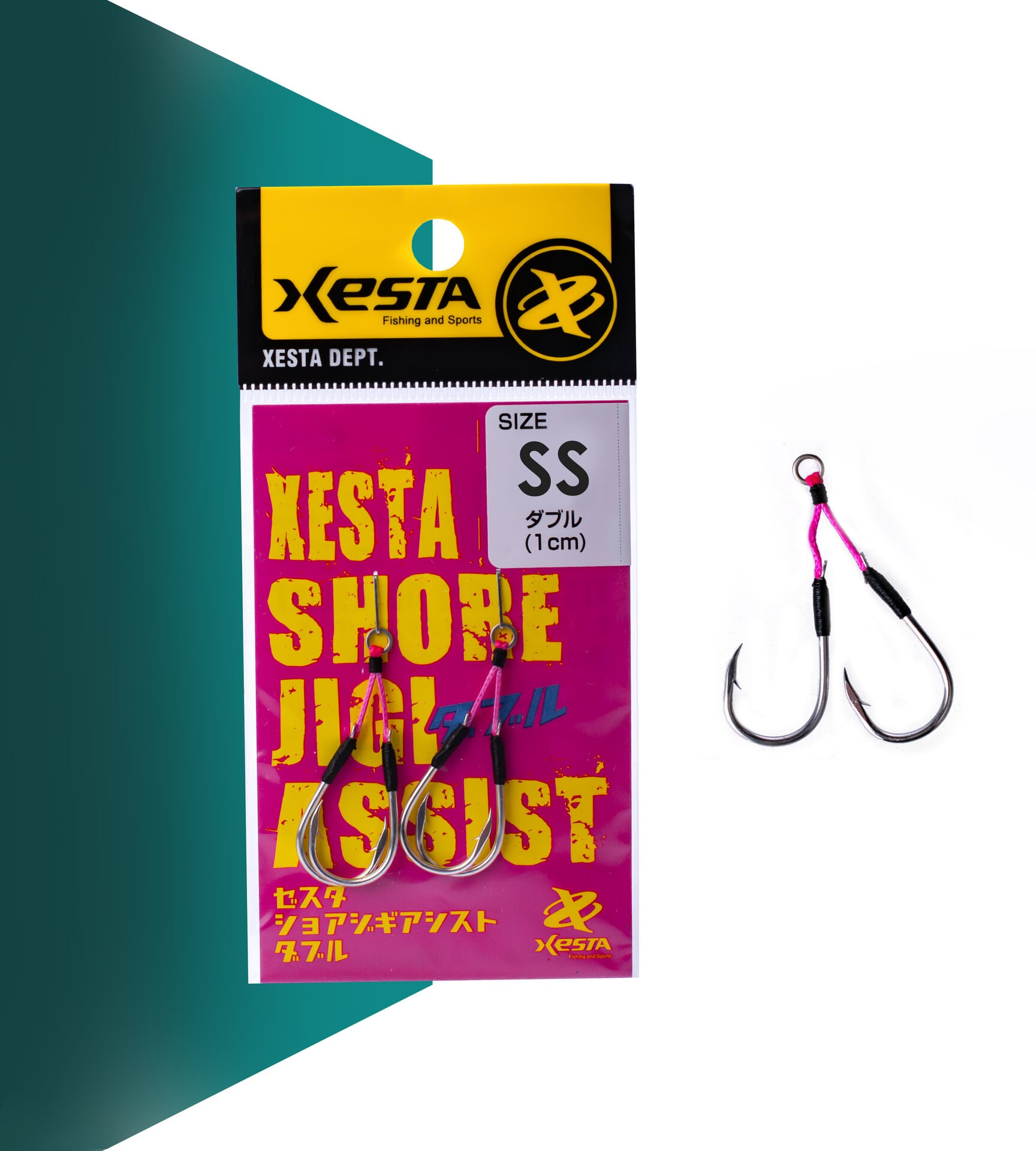 XESTA SHORE JIGGING ASSIST DOUBLE SS #10 2P