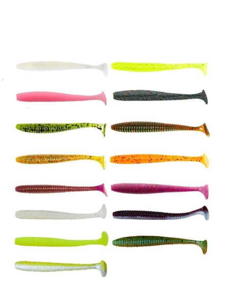 Lucky John S-Shad Tail 2.8'' (7.11 cm) 7P Silikon Yem PA29