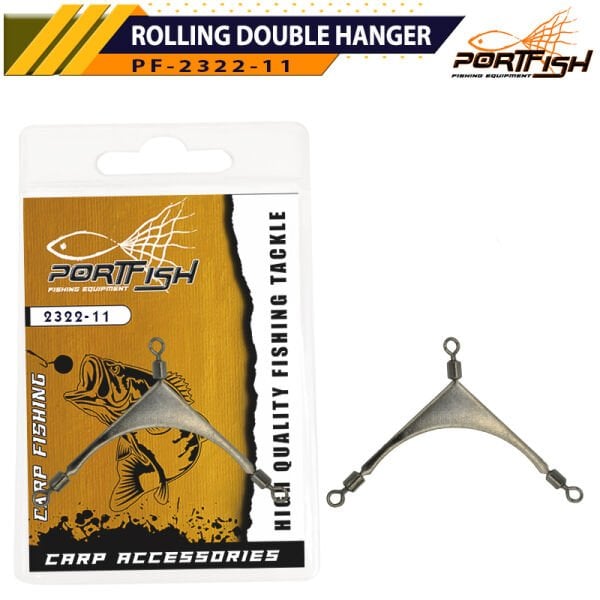 Portfish 2322-11 ROLLING DOUBLE HANGER